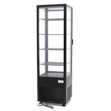 Maxima Kühlschrank-Vitrine – 235 l – 52 cm – Schwarz – 09400816