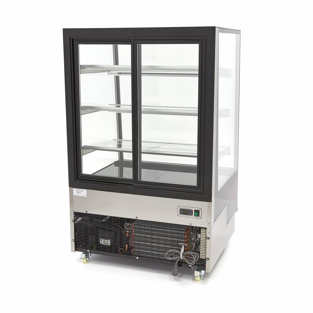 Maxima Kühlschrank-Vitrine – 400 l – 90 cm – auf Rädern – 09400842