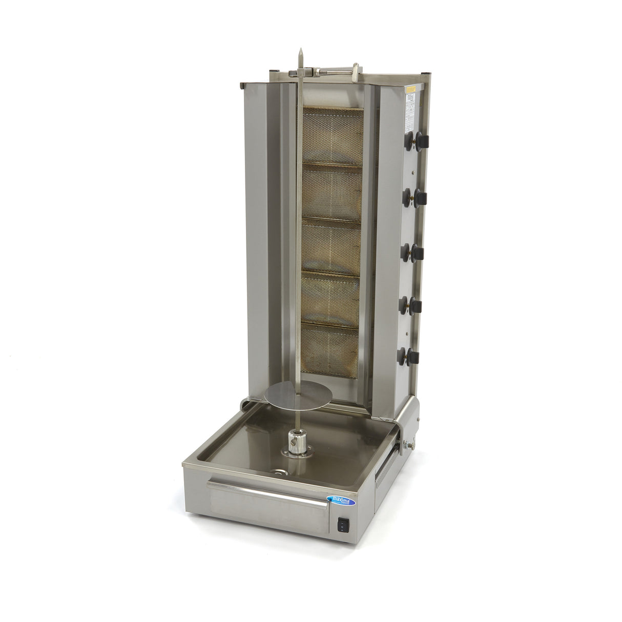 Maxima Kebab Grill - 5 Branders - 100kg Vlees - Gas - 09370220