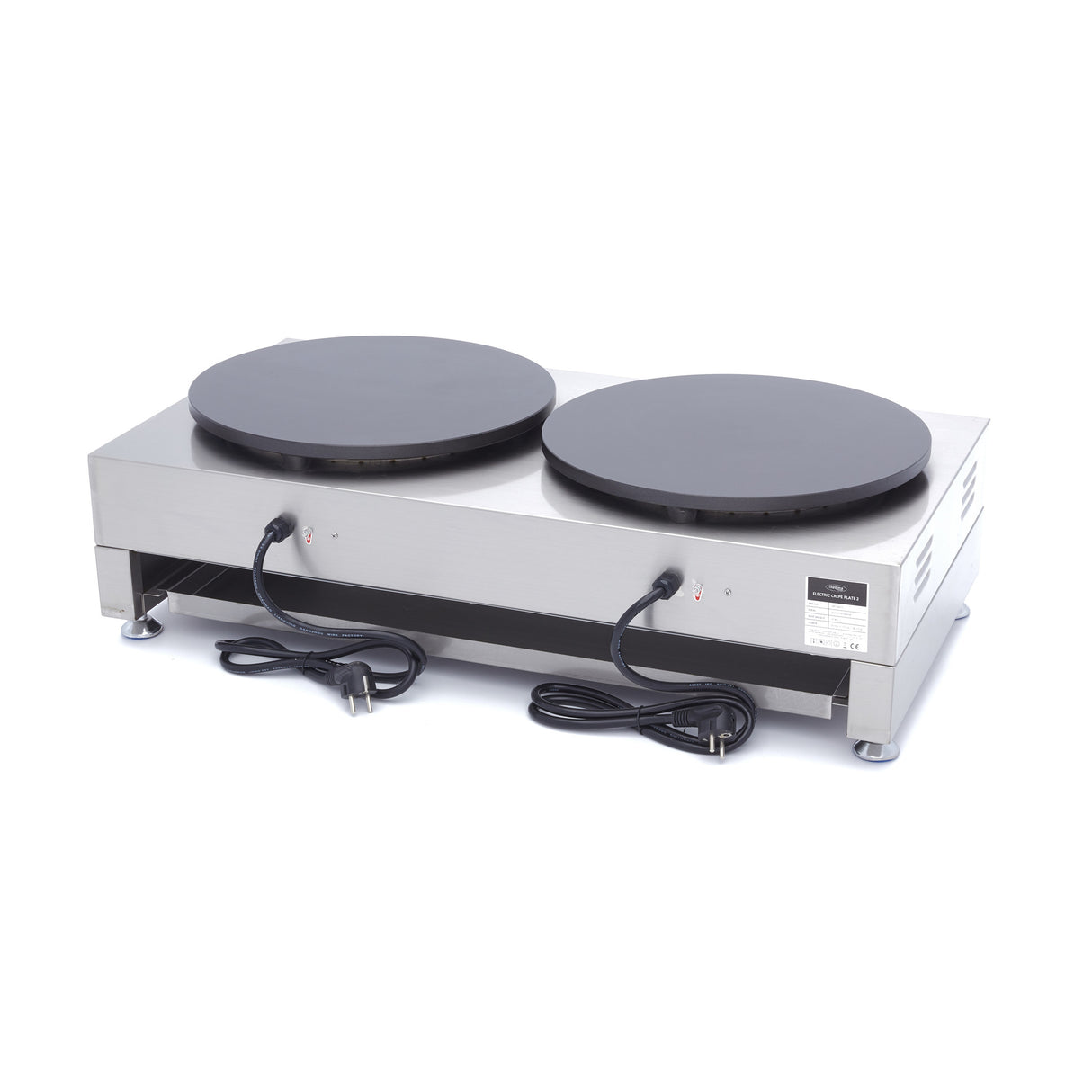 Maxima  Crepe Maker - Double Crepes - 2 x 40cm - incl Batter Spreader  - 09374071