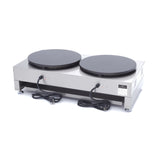 Maxima  Crepe Maker - Double Crepes - 2 x 40cm - incl Batter Spreader  - 09374071