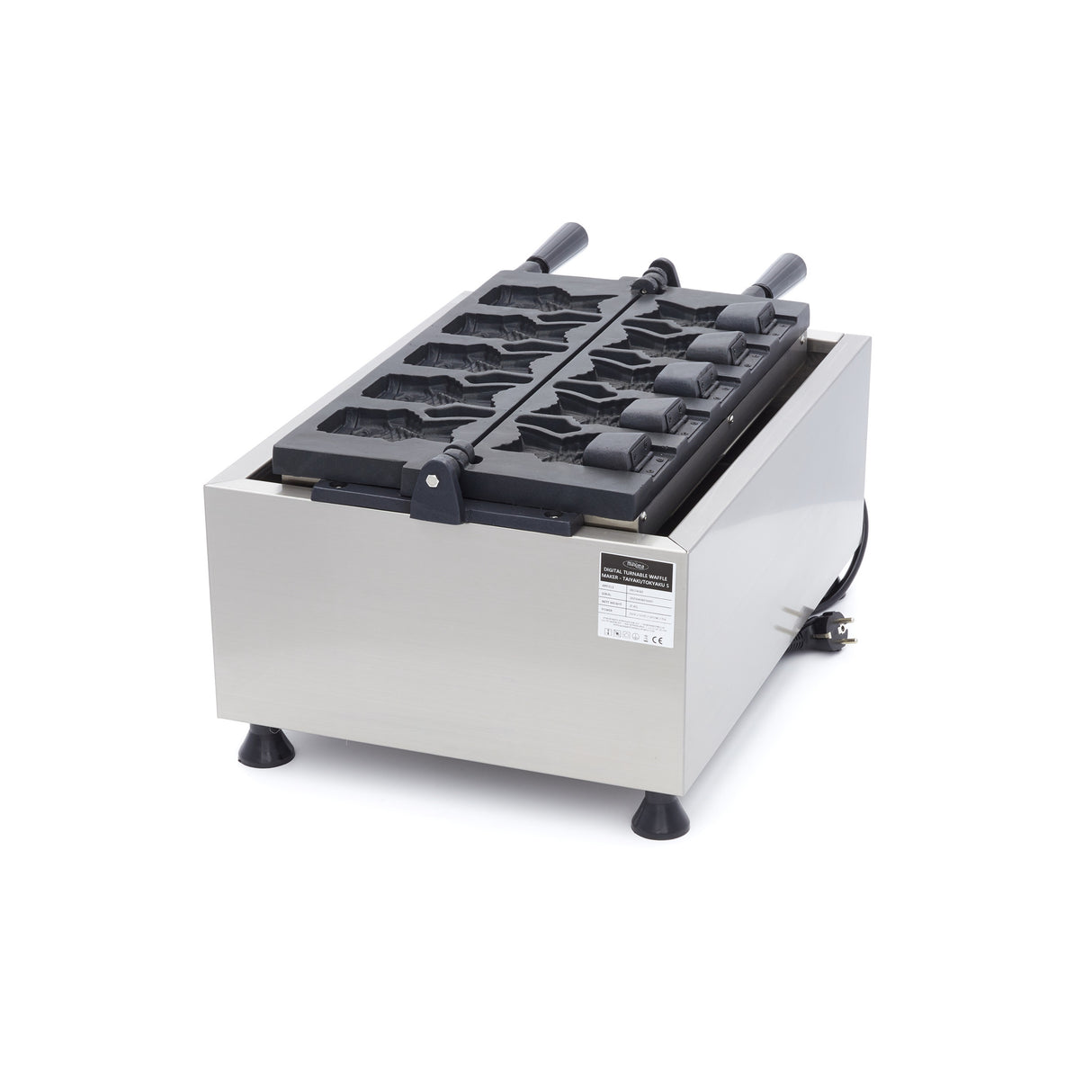 Maxima  Waffle Maker - 5 Taiyaki / Fish Shapes - Rotatable - Digital  - 09374182