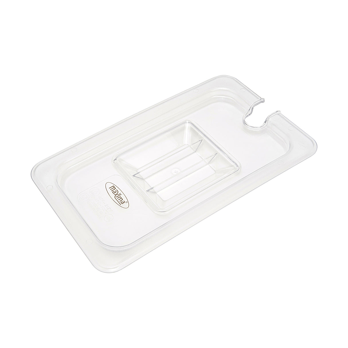 Maxima  Gastronorm Lid - 1/6 GN - Polycarbonate - with Recess  - 09367940