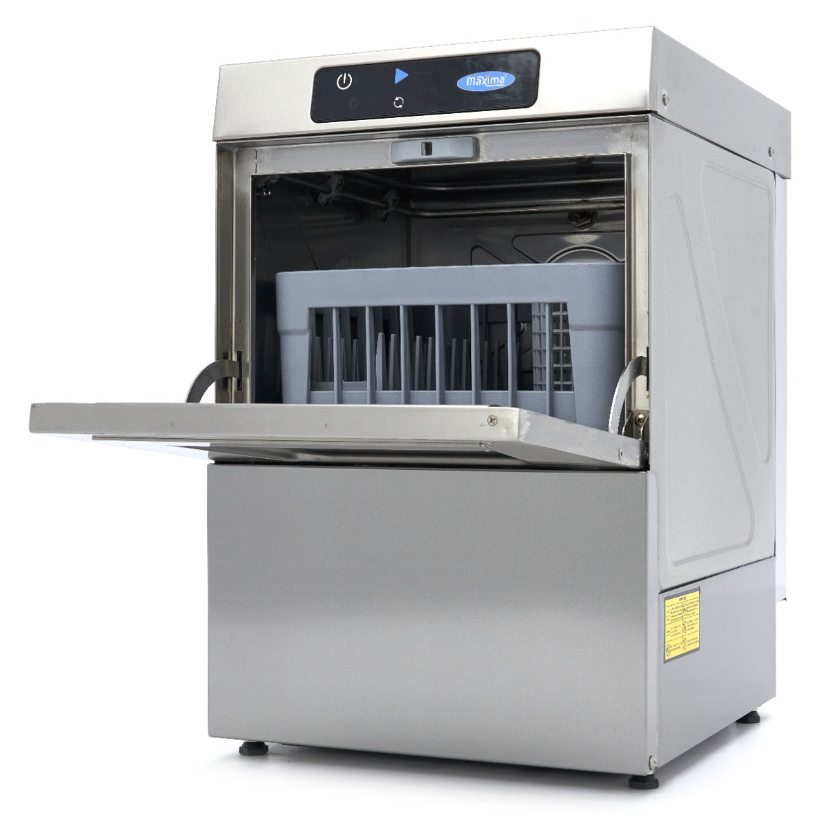 Maxima  Glass Washer - 35 x 35cm - with Rinse Aid Pump - Digital Display - 230V  - 09211000