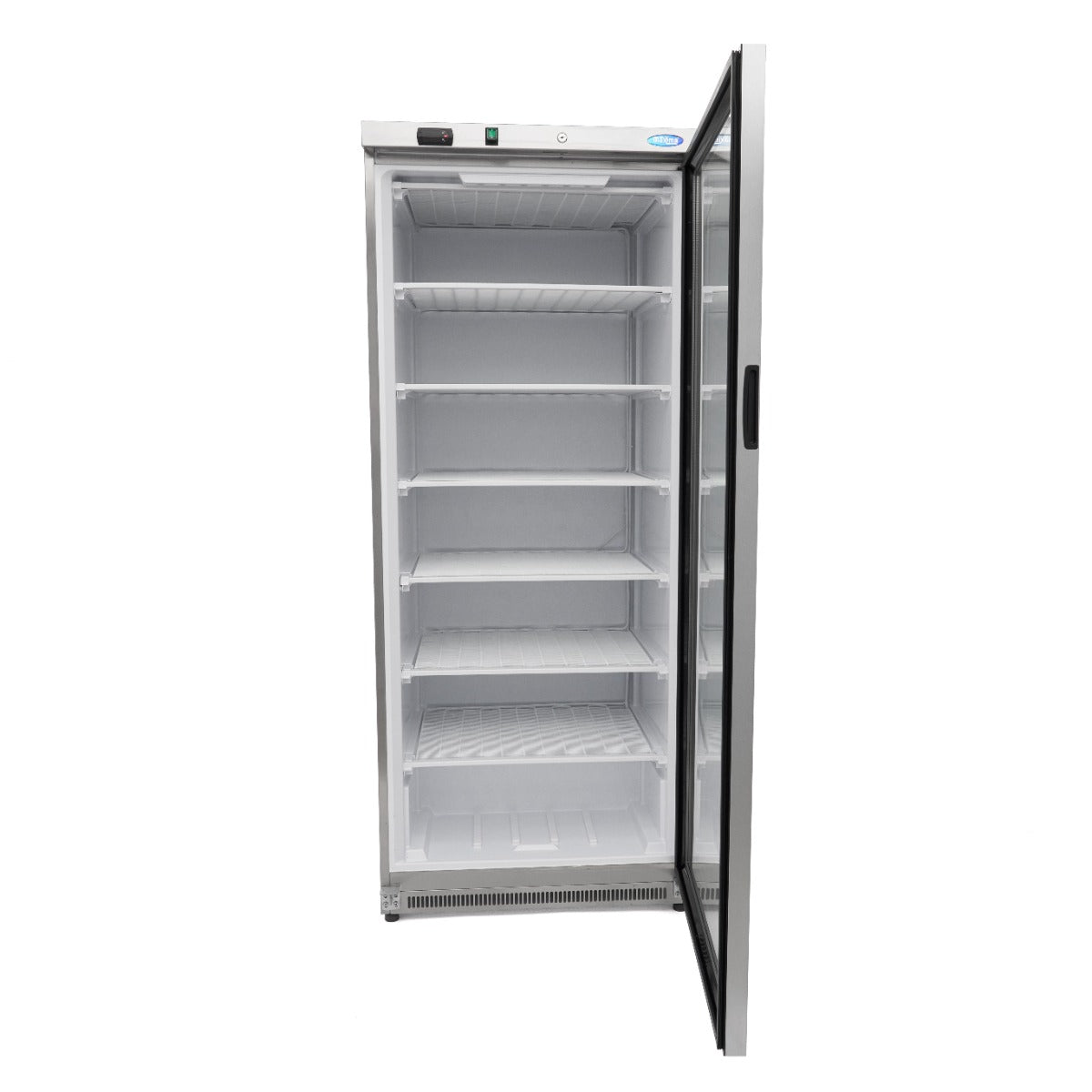 Maxima Gefrierschrank – 600 l – Edelstahl – mit Glastür – 09405035