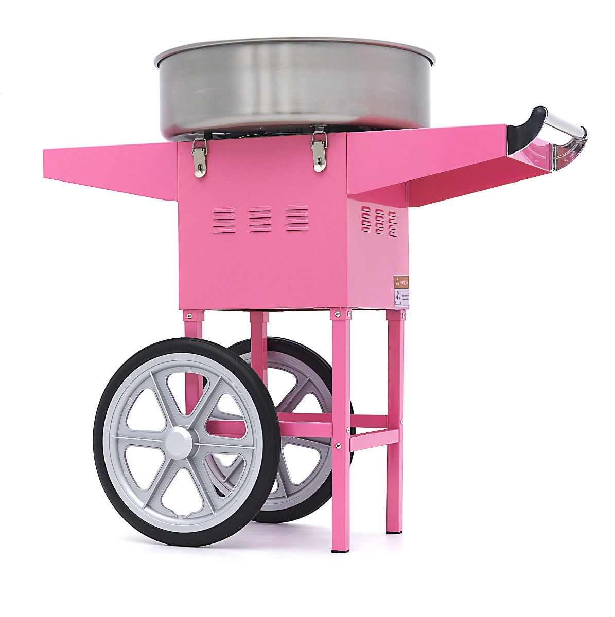 Maxima Suikerspinmachine – Ø 52cm – Roze – met kar - 09506002