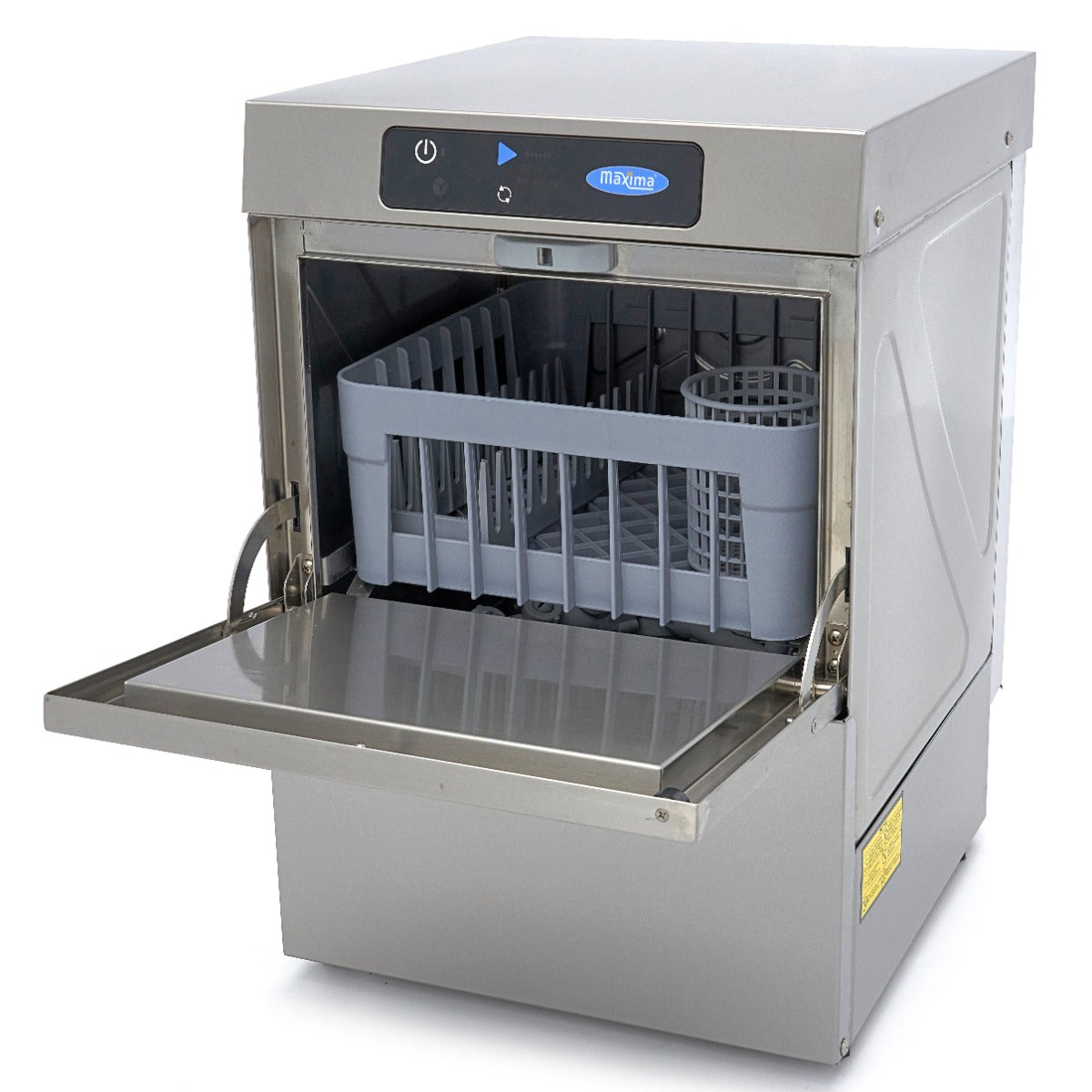 Maxima  Glass Washer - 35 x 35cm - with Rinse Aid Pump - Digital Display - 230V  - 09211000