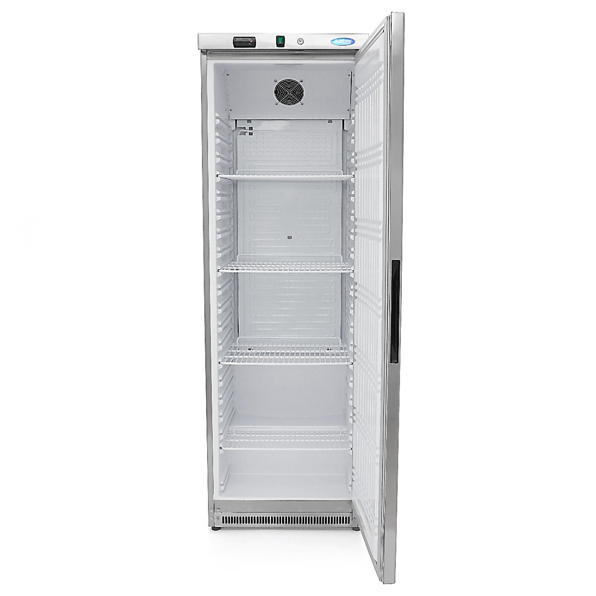 Maxima Kühlschrank – 400 l – 4 verstellbare Regale – Edelstahl – 09405016