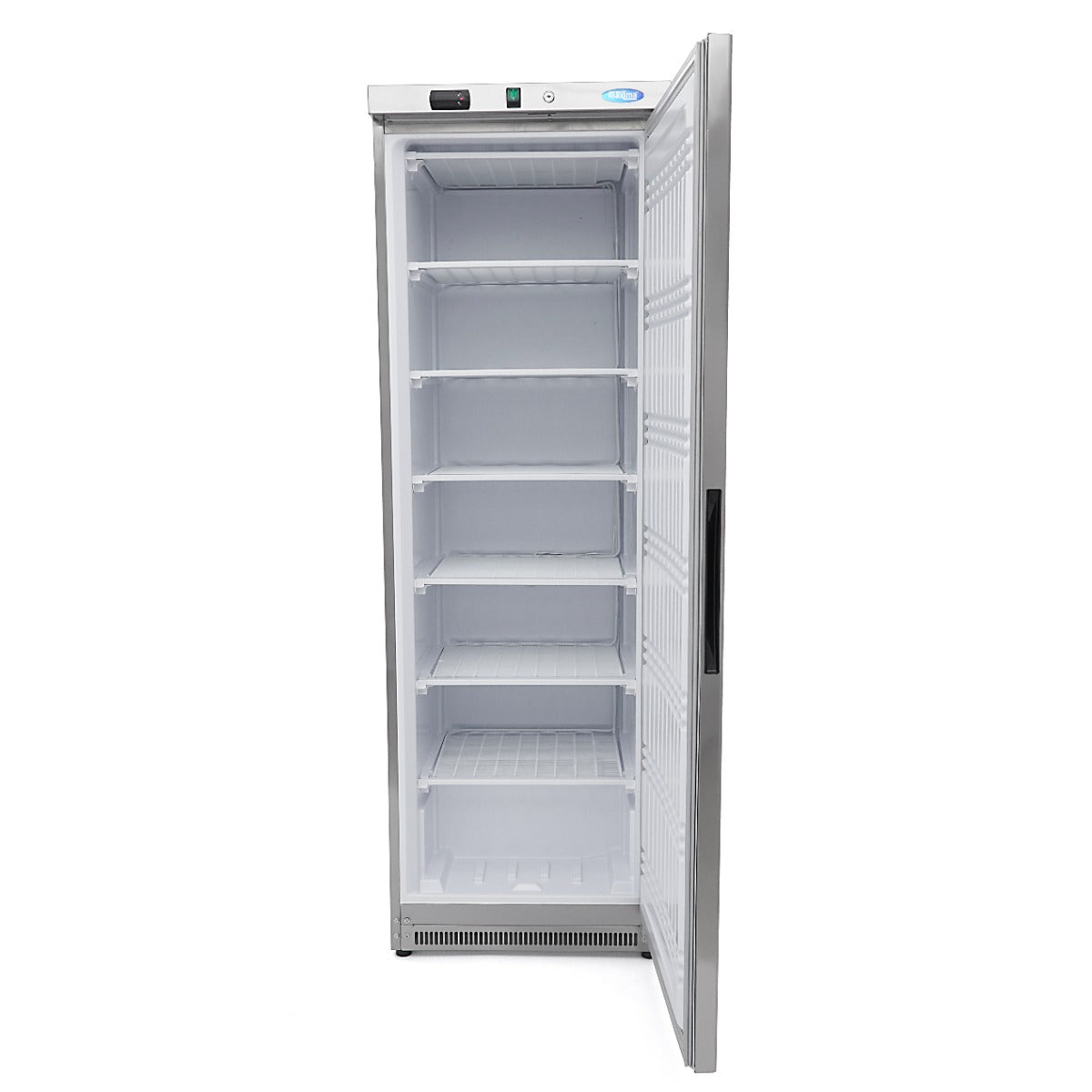 Maxima  Freezer - 400L - 6 Fixed Shelves - Stainless Steel  - 09405017