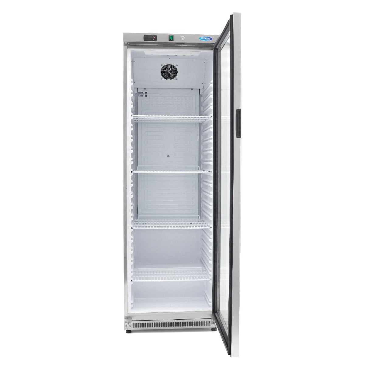 Maxima  Fridge - 400L - Stainless Steel - with Glass Door  - 09405022