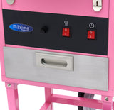 Maxima Zuckerwattemaschine – Ø 52cm – Rosa – mit Wagen - 09506002