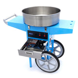 Maxima  Candy Floss Machine – Ø 52cm – Blue – with Cart  - 09506003