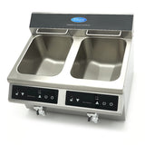 Maxima  Deep Fryer - 2 x 8L - 2 Baskets - with Drain Tap - Induction  - 09371095