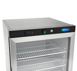 Maxima Kühlschrank – 200 l – Schwarz – mit Glastür – 09405008