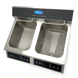 Maxima  Deep Fryer - 2 x 8L - 2 Baskets - with Drain Tap - Induction  - 09371095