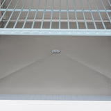 Maxima  Freezer - 600L - 3 Adjustable Shelves (2/1GN) - Stainless Steel - with Glass Door  - 09400006