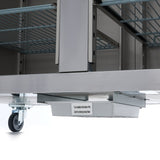 Maxima  Freezer - 1200L - 6 Adjustable Shelves (2/1GN) - Stainless Steel - with Glass Door  - 09400016