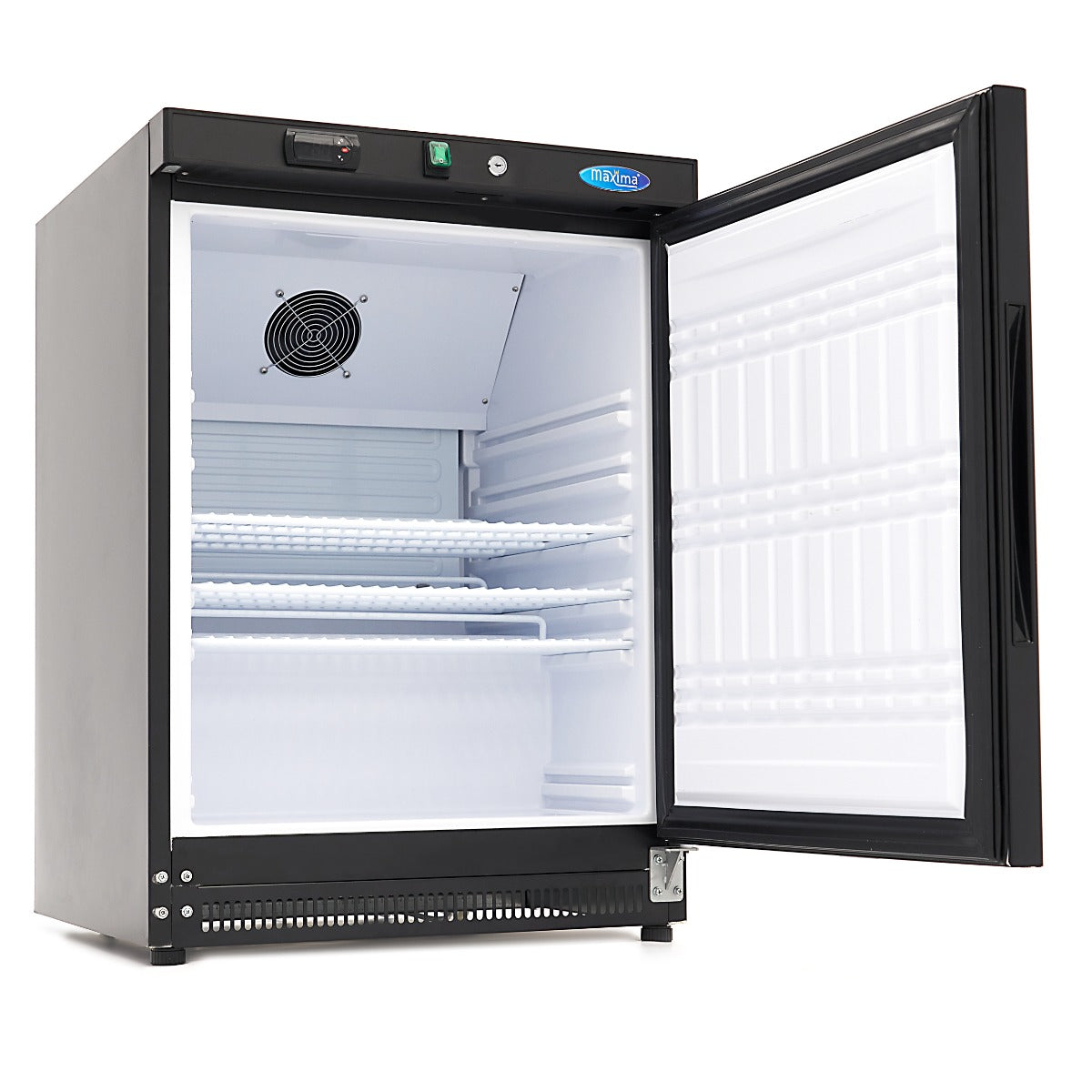 Maxima  Fridge - 200L - 3 Adjustable Shelves - Black  - 09405002