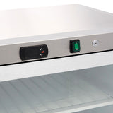 Maxima  Freezer - 200L - Stainless Steel - with Glass Door  - 09405011