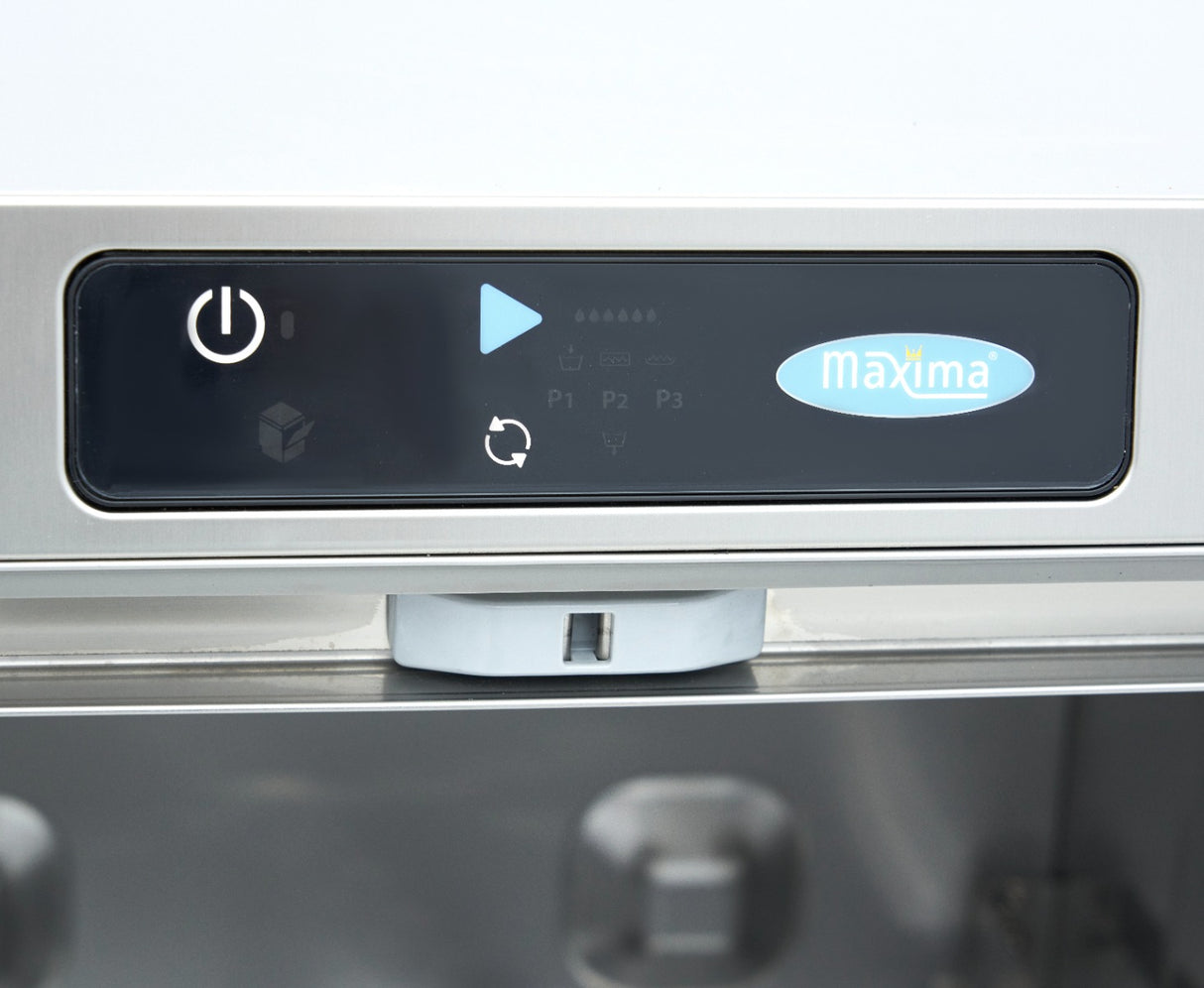 Maxima  Undercounter Dishwasher - 50 x 50cm - with Drain, Rinse Aid and Soap Pump - Digital Display - 230V  - 09211006