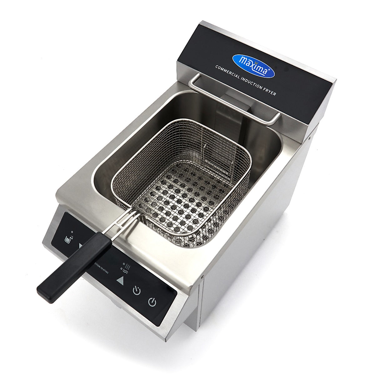 Maxima  Deep Fryer - 8L - 1 Basket - Induction - with Drain Tap  - 09371090