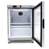 Maxima  Fridge - 200L - Stainless Steel - with Glass Door  - 09405010