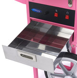 Maxima Zuckerwattemaschine – Ø 52cm – Rosa – mit Wagen - 09506002