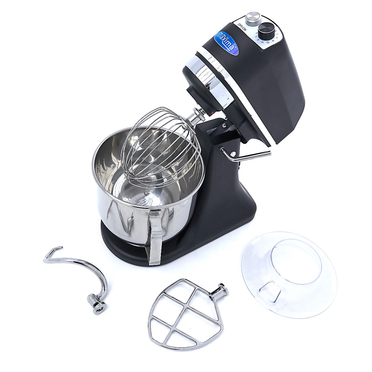 Maxima  Stand Mixer - 7L - Up to 2kg Dough - Black Matt  - 09360785