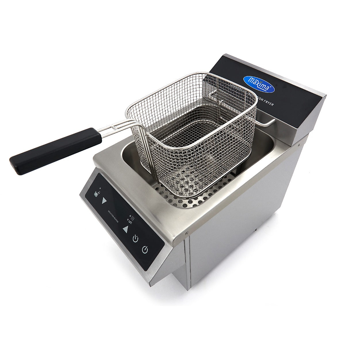 Maxima  Deep Fryer - 8L - 1 Basket - Induction - with Drain Tap  - 09371090