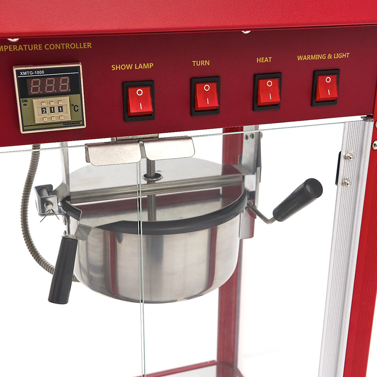 Maxima  Popcorn Machine – 150gr - with Warming Showcase  - 09506006