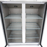 Maxima  Freezer - 1200L - 6 Adjustable Shelves (2/1GN) - Stainless Steel - with Glass Door  - 09400016