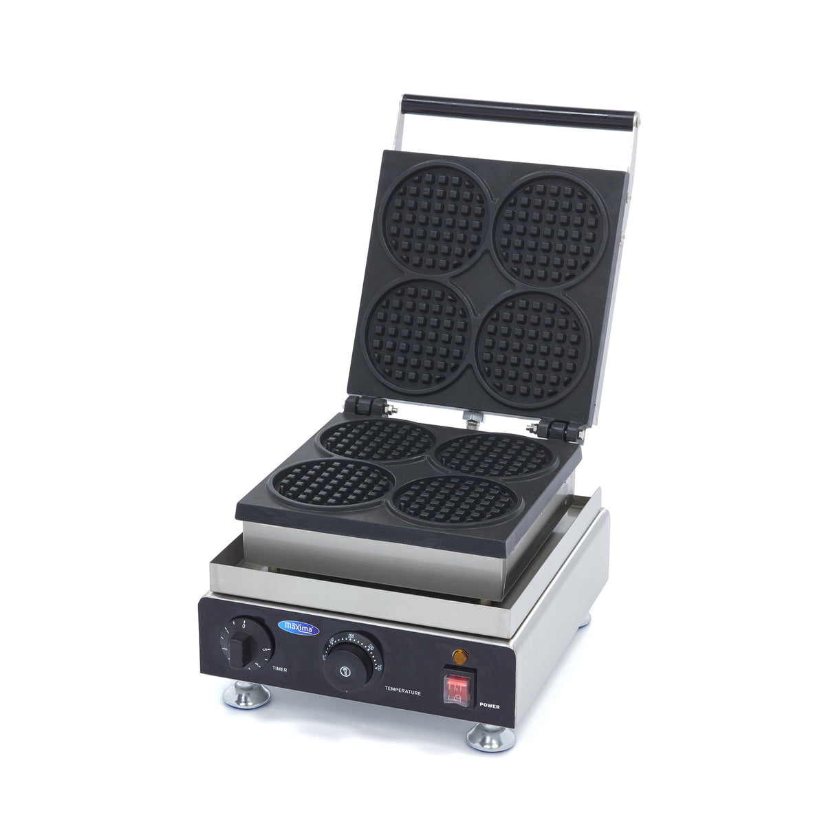 Maxima  Waffle Maker - 4 Waffles - Mini Rounds  - 09374204