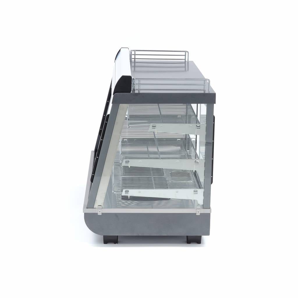 Maxima Beheizte Speisenvitrine - 136L - 91,5cm - 3 Regale - 09400790