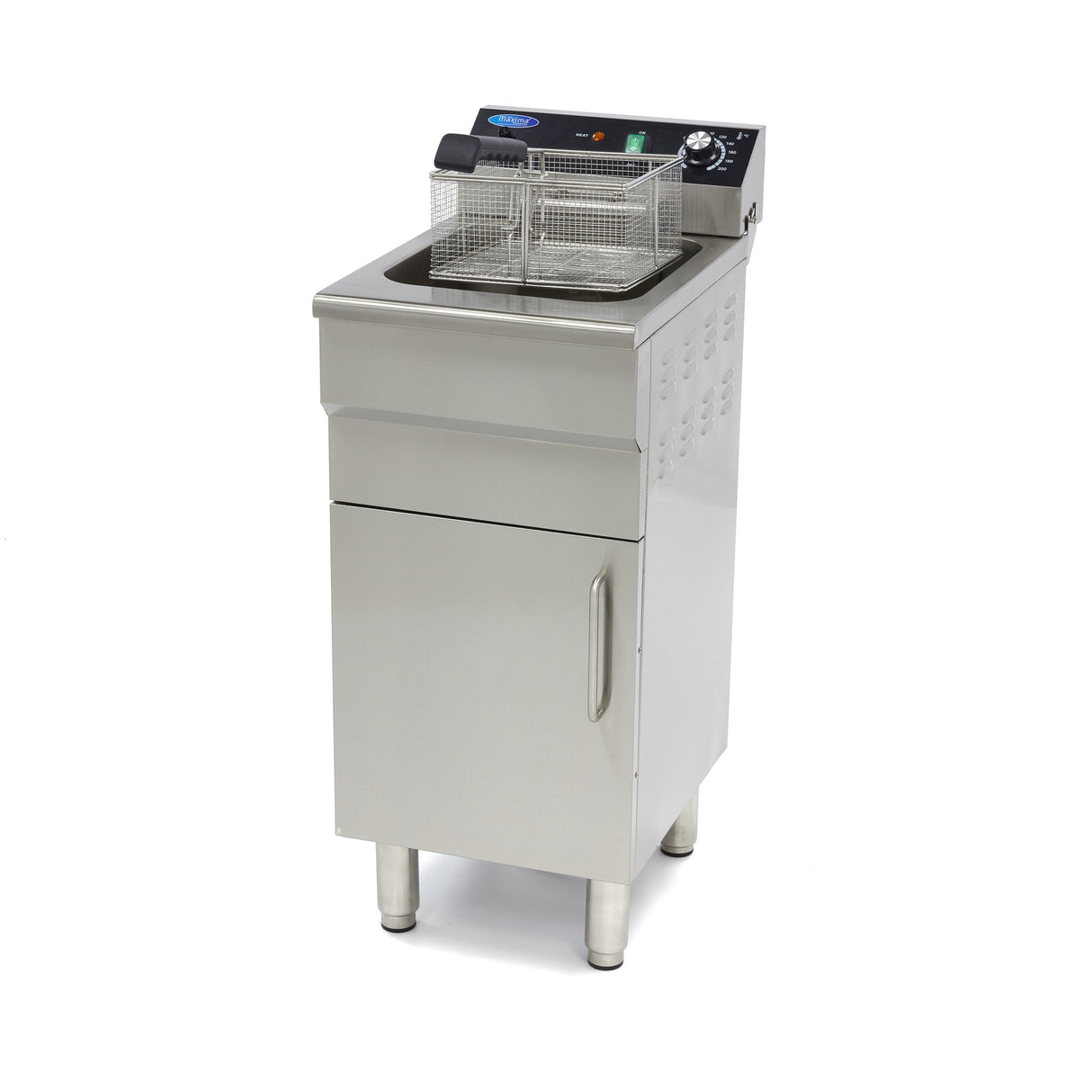 Maxima Friteuse - 16L - 1 Mand - met Aftapkraan en Standaard - 09365155