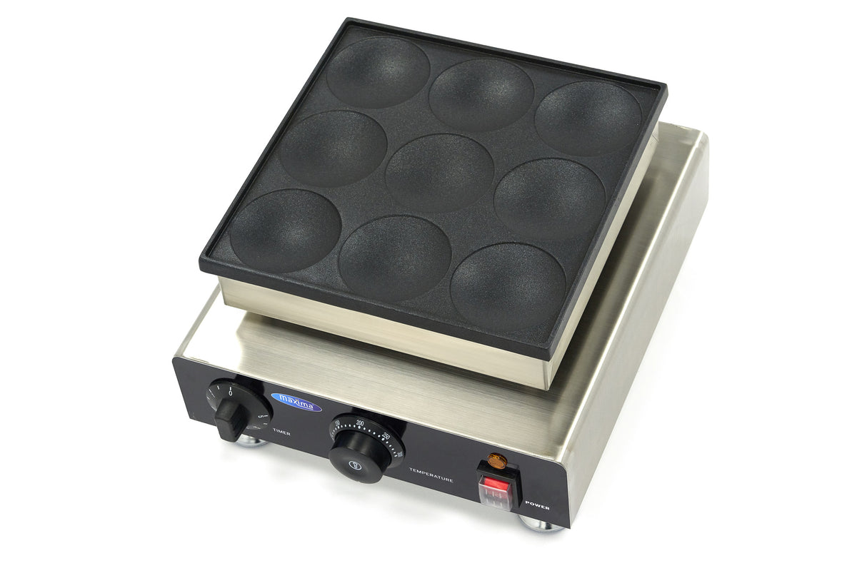 Maxima  Pancake Maker - 9 Pancakes - Ø8cm Each  - 09374125