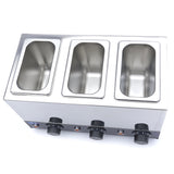 Maxima  Heated Sauce Dispenser - 3 x 1.2L - with Pumps  - 09374102