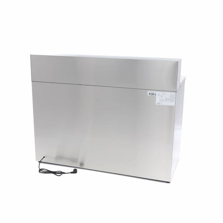 Maxima  Pizza Prep Fridge - 137cm - 3 Doors - Fits 8 x 1/6 GN - incl Stainless Steel Cover  - 09400205