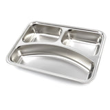 Maxima  Plate - 3 Compartments - Stainless Steel - Dishwasher Safe  - 09367855