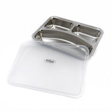 Maxima  Plate - 3 Compartments - Stainless Steel - Dishwasher Safe  - 09367855