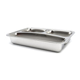 Maxima  Plate - 3 Compartments - Stainless Steel - Dishwasher Safe  - 09367855