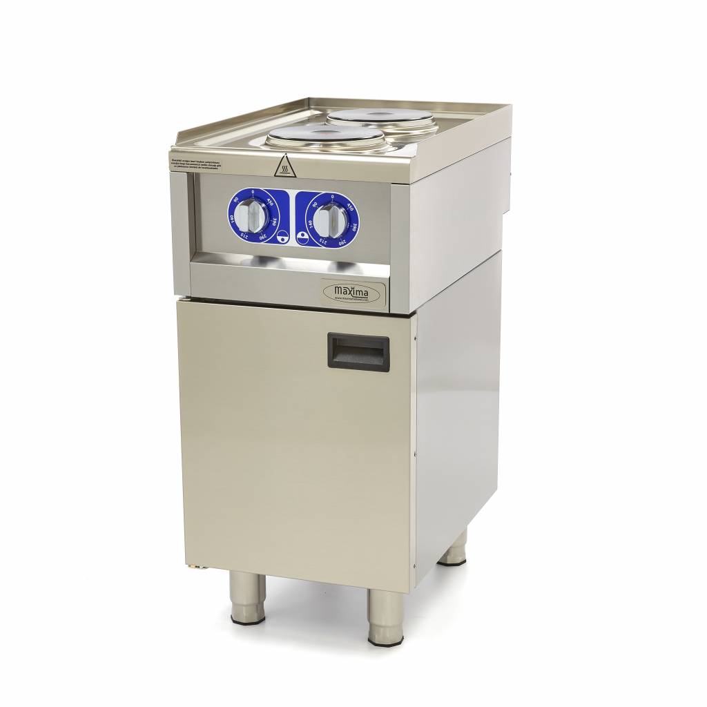 Maxima Commercial Grade Cooker - 2 branders - Enkele eenheid - 60 cm diep - Elektrisch - 09391550