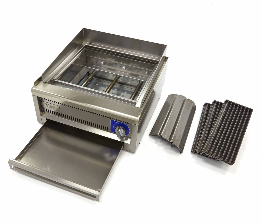 Maxima Commercial Grade Chargrill - Dubbele eenheid - 60 cm diep - Gas - 09391570