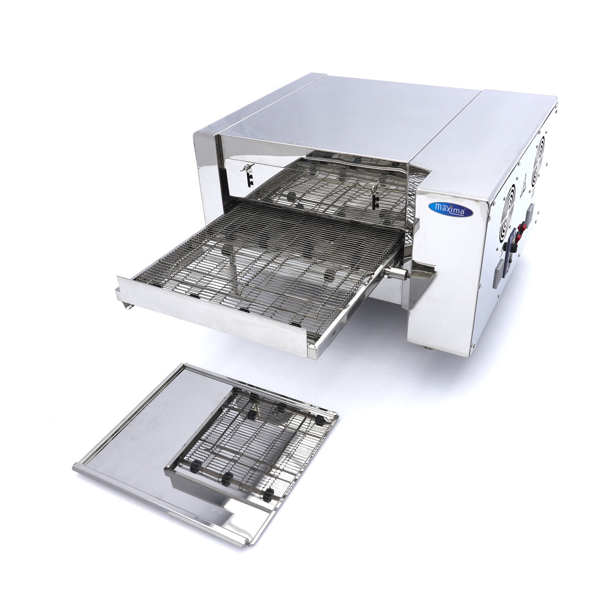 Maxima  Pizza Oven with Conveyor Belt - Fits 2 x Ø20cm - 30 Pizzas Per Hour  - 09374150