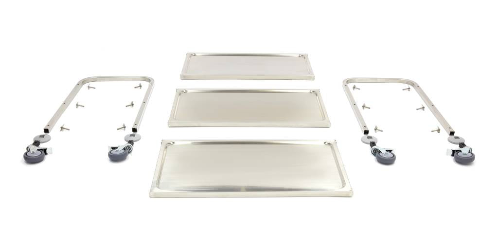 Maxima  Stainless Steel Serving Trolley - 3 Shelves  - 09300546