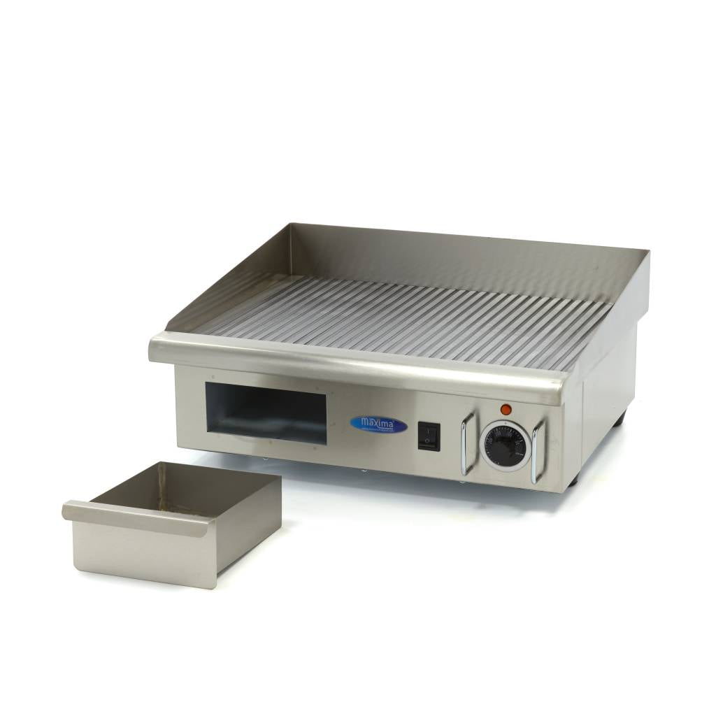 Maxima  Griddle - Grooved - 55cm - incl Drip tray  - 09300070