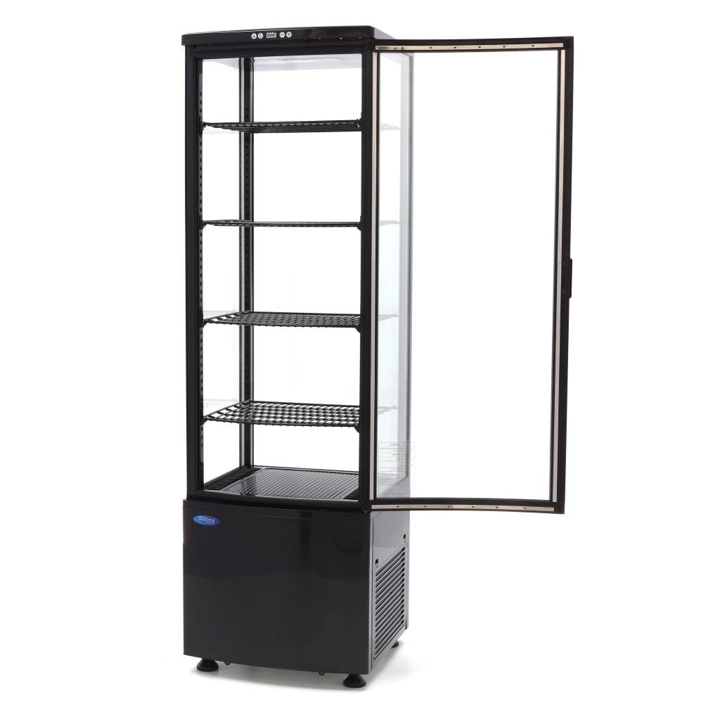 Maxima Kühlschrank-Vitrine – 235 l – 52 cm – Schwarz – 09400816