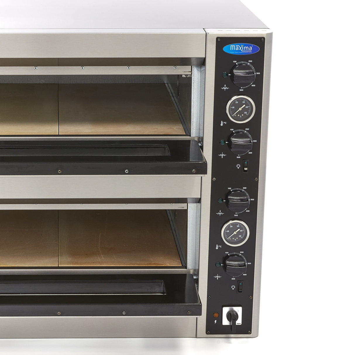 Maxima  Pizza Oven - Fits 4 x Ø30cm Pizzas - Double Deck  - 09370030