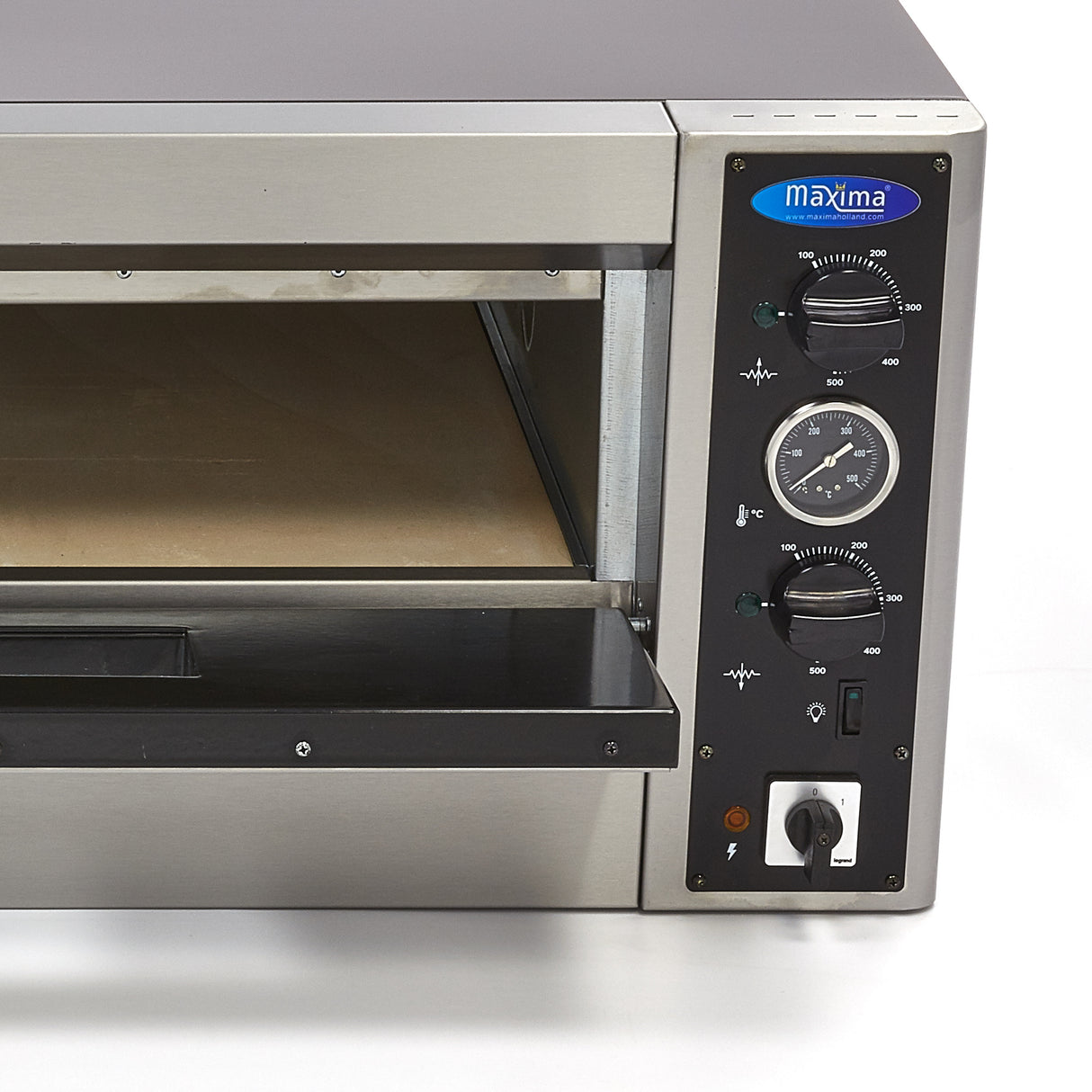 Maxima Pizza Oven - Geschikt voor 6 x Ø30cm Pizza's - 400V - 09370040