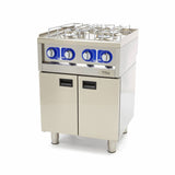 Maxima Commercial Grade Cooker - 4 branders - Dubbele eenheid - 60 cm diep - Gas - 09391520