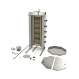 Maxima Kebab Grill Gas - 5 Branders - 80 kg Vlees - 09370235